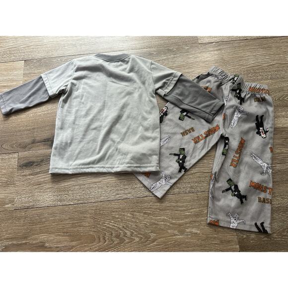 Gymboree Halloween Monster Pajamas 12-18M Boys EUC Spooky Cute Fall PJs - Picture 5 of 5